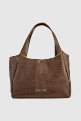 VALENTINO Torebka brązowa Wool. Brązowe torebki klasyczne damskie Valentino by Mario Valentino, bez wzorów, z materiału, małe, bez dodatków. W wyprzedaży za 459.99 zł.