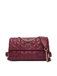 Guess Torebka Paisleigh HWQG98 83210 Bordowy. Czerwone torebki klasyczne damskie Guess, z aplikacjami, ze skóry, wizytowe, bez kołnierzyka, bez ramiączek. Za 589.99 zł.