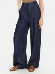 Guess Jeansy W5GA1T D5N61 Granatowy Wide Leg. Niebieskie jeansy damskie Guess. Za 297.00 zł.