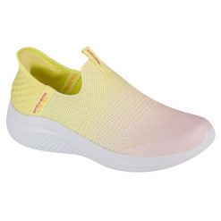 Buty sportowe Sneakersy damskie, Skechers Slip-Ins Ultra Flex 3.0 - Beauty Blend. Żółte buty sportowe na co dzień damskie Skechers, bez wzorów, trekkingowe. Za 359.99 zł.
