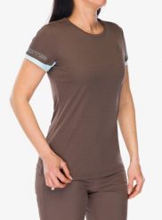 Koszulka treningowa damska CMP Esten. Brązowe bluzki sportowe damskie CMP, m, z poliesteru, bez kołnierzyka, bez ramiączek. Za 120.99 zł.