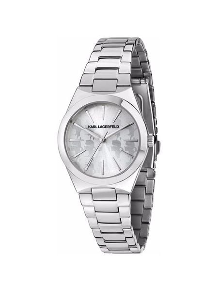 KARL LAGERFELD Zegarek R0553105511 Srebrny. Szare, analogowe zegarki damskie Karl Lagerfeld, srebrne. Za 799.99 zł.