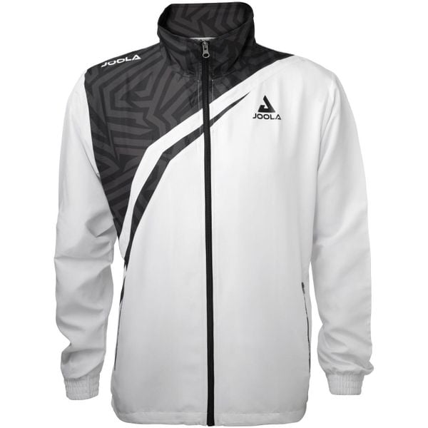 Kurtka z dresu Joola Synergy. Białe kurtki męskie JOOLA, m, bez wzorów, z dresówki, bez kaptura. Za 287.50 zł.