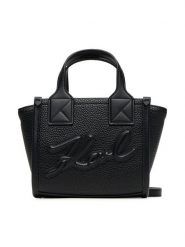 KARL LAGERFELD Torebka A3W30028 Czarny. Czarne torebki klasyczne damskie Karl Lagerfeld, bez wzorów, ze skóry, bez dodatków. Za 619.99 zł.