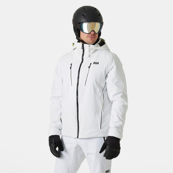 Kurtka narciarska Helly Hansen Alpha 4.0. Białe kurtki męskie Helly Hansen, m, bez wzorów, bez kaptura, narciarskie. W wyprzedaży za 1,641.00 zł.