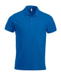 Clique Classic Lincoln S/S męska koszulka polo z bawełny, nowoczesny krój. Niebieskie koszulki polo męskie CLIQUE, m, bez wzorów, z bawełny, bez ramiączek. Za 122.04 zł.