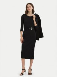 LAUREN RALPH LAUREN Sukienka codzienna 250940596001 Czarny Slim Fit. Czarne sukienki damskie Lauren Ralph Lauren, na co dzień, m, bez wzorów, z bawełny, bez kołnierzyka, bez ramiączek, proste. Za 619.99 zł.