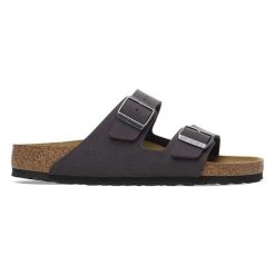 Klapki Unisex Birkenstock Arizona Birko-Flor Velvet Gray. Szare klapki i japonki męskie Birkenstock, z weluru. Za 329.99 zł.