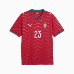 Koszulka Domowa Portugalii Vitinha Coupe du Monde 2026. Czerwone t-shirty sportowe męskie Puma, bez ramiączek, do piłki nożnej. Za 529.50 zł.