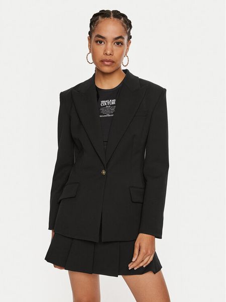 Versace Jeans Couture Marynarka 77HAQ702 Czarny Slim Fit. Czarne marynarki i żakiety damskie Versace Jeans Couture, bez wzorów, z jeansu. Za 1,239.00 zł.