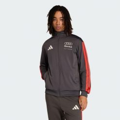 Bluza Dresowa Audi Revolut F1 Team Dna. Czarne bluzy bez kaptura męskie Adidas, bez wzorów, z dresówki, sportowe, bez kołnierzyka, bez ramiączek. Za 299.00 zł.