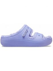 Crocs Klapki w kolorze fioletowym rozmiar: 41/42. Różowe klapki damskie Crocs, bez wzorów, bez obcasa. Za 173.99 zł.