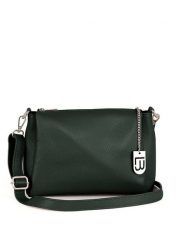 Lucca Baldi Skórzana torebka "Melfi" w kolorze ciemnozielonym - 26 x 19 x 9 cm rozmiar: onesize. Zielone torebki klasyczne damskie Lucca Baldi, bez wzorów, z materiału, bez dodatków. Za 260.99 zł.