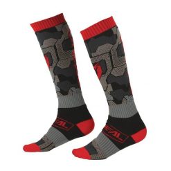 Skarpety rowerowe narciarskie O'Neal Camo V.22 black/red. Czarne skarpetki męskie O'NEAL, bez wzorów. Za 89.00 zł.