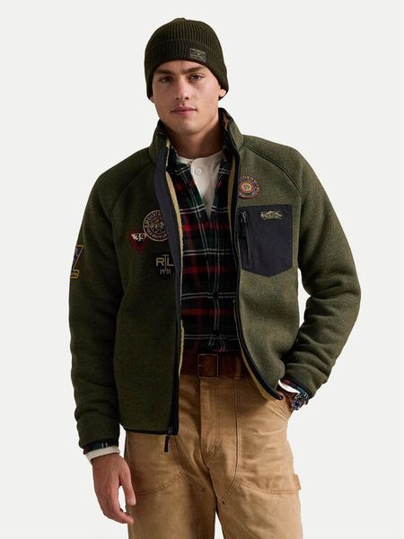 Polo Ralph Lauren Kurtka przejściowa 710950778001 Zielony Regular Fit. Zielone kurtki męskie Polo Ralph Lauren, m, bez wzorów, z syntetyku, bez kaptura. Za 949.99 zł.