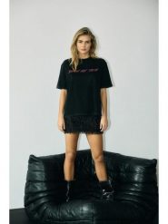 Noisy may Koszulka w kolorze czarnym rozmiar: XL. Czarne bluzki damskie Noisy may, xl, bez wzorów, bez kołnierzyka, bez ramiączek. Za 74.11 zł.