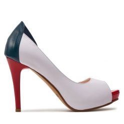 Szpilki R.Polański. Białe szpilki R.Polański, bez wzorów, bez obcasa. Za 239.99 zł.