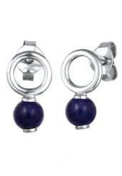 Elli Damski Okrągły Lapis Lazuli Niebieski 925 Sterling Silver Kolczyki 1 ct. Niebieskie kolczyki damskie Elli, z lazurytem, srebrne. Za 193.99 zł.