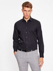 Michael Kors Koszula MD0MD90435 Czarny Modern Fit. Czarne koszule męskie Michael Kors, m, bez wzorów, z bawełny, bez kołnierzyka, bez ramiączek. Za 329.99 zł.