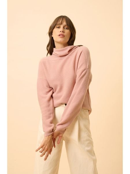 Just Cashmere Kaszmirowy sweter "Blantyre" w kolorze jasnoróżowym rozmiar: M. Różowe golfy damskie Just Cashmere, m, bez wzorów, z kaszmiru, bez ramiączek. Za 434.99 zł.