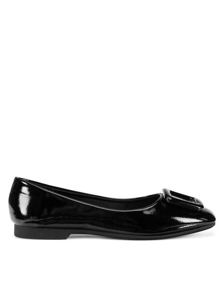 Clara Barson Baleriny WFA3513-1 Czarny. Czarne baleriny damskie Clara Barson, bez wzorów, z materiału, bez obcasa. Za 69.99 zł.