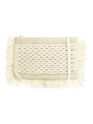 BLE Torebka w kolorze kremowym - 12 x 8 cm rozmiar: onesize. Brązowe torebki klasyczne damskie BLE, bez wzorów, z materiału, bez dodatków. Za 58.14 zł.