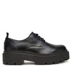 Półbuty G-Star. Czarne półbuty damskie G-Star, bez wzorów, retro, bez obcasa, na płaskiej podeszwie. Za 239.99 zł.