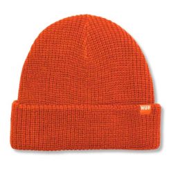 Czapka zimowa męska HUF Usual Beanie. Brązowe czapki męskie HUF, na zimę, bez wzorów, sportowe. Za 81.00 zł.