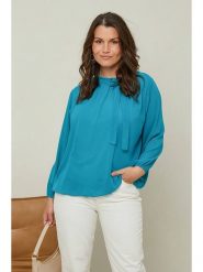 Curvy Lady Bluzka w kolorze morskim rozmiar: 40/42. Niebieskie bluzki damskie Curvy Lady, bez wzorów, klasyczne, bez kołnierzyka, bez ramiączek. Za 74.63 zł.