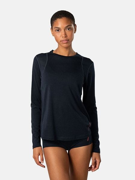 KARI TRAA Koszulka funkcyjna "Embla" w kolorze granatowym rozmiar: XS. Niebieskie bluzki sportowe damskie Kari Traa, xs, bez wzorów, z wełny, bez ramiączek. Za 274.95 zł.