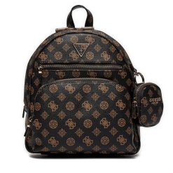 Plecak Guess. Brązowe plecaki damskie Guess, z aplikacjami. Za 509.99 zł.