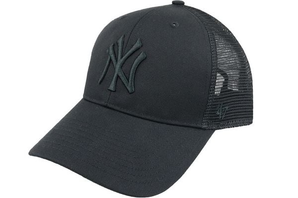 Czapka z daszkiem - Branson - New York Yankees - Regulowana - Dorośli - Czarna. Czarne czapki męskie 47 Brand, bez wzorów, z bawełny. Za 89.99 zł.