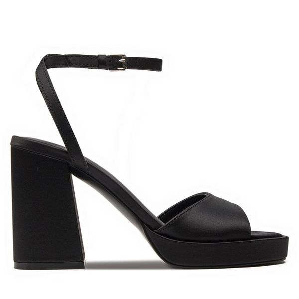 Sandały ONLY Shoes. Czarne sandały damskie ONLY Shoes, bez wzorów, bez obcasa, na słupku. Za 179.99 zł.