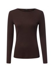 Opus Koszulka z długim rękawem Kobiety brązowy, 38. Brązowe t-shirty damskie Opus, l, bez wzorów, bez kołnierzyka. Za 229.95 zł.