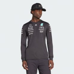 Koszulka Mercedes - Amg Petronas Formula One Team Driver Long Sleeve. Białe koszulki męskie z długim rękawem Adidas, xl, z materiału. Za 439.00 zł.