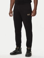 Spodnie dresowe męskie EA7 Emporio Armani sportowe treningowe czarne. Czarne spodnie sportowe męskie EA7, z dresówki. Za 351.40 zł.