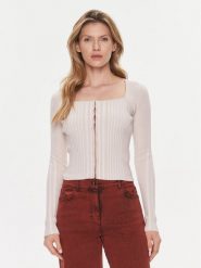 Guess Kardigan Allie W4RR43 Z2YN2 Beżowy Slim Fit. Brązowe kardigany damskie Guess, m, z aplikacjami, z wiskozy. Za 379.99 zł.