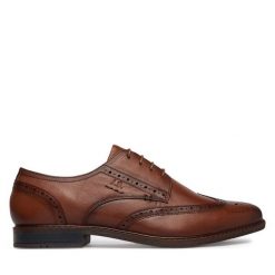 Półbuty Josef Seibel. Brązowe buty wizytowe męskie Josef Seibel, bez zapięcia. Za 439.99 zł.