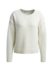 Milano Italy Sweter w kolorze kremowym rozmiar: XL. Brązowe swetry klasyczne damskie Milano Italy, xl, z wełny, bez kołnierzyka. Za 217.99 zł.
