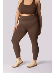 Spaio Legginsy sportowe "Base" w kolorze brązowym rozmiar: 3XL. Brązowe legginsy damskie Spaio, xl, bez wzorów, z materiału. Za 130.99 zł.