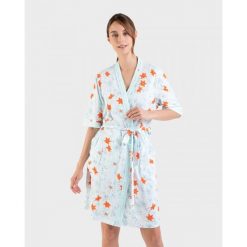 Szlafrok damski rozm. XL Massana L226236. Brązowe szlafroki damskie Massana Homewear, l, bez wzorów, z bawełny. Za 315.00 zł.
