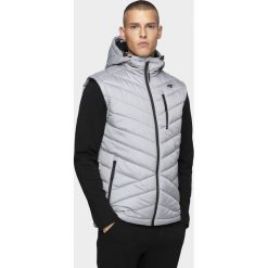 Bezrękawnik puchowy męski. Brązowe kamizelki męskie 4f, m, z puchu. W wyprzedaży za 219.99 zł.