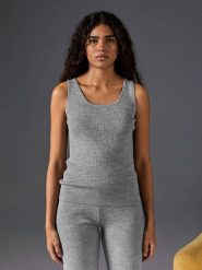 Rodier Wełniany top w kolorze szarym rozmiar: XL. Szare topy damskie Rodier, xl, bez wzorów, z wełny, bez kołnierzyka. Za 205.45 zł.