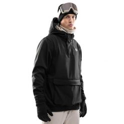 Kurtka narciarsko-snowboardowa męska W3 North Ice. Czarne kurtki męskie SIROKO, l, bez wzorów, z softshellu, bez kaptura, narciarskie. Za 844.00 zł.