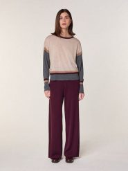 Rodier Wełniany sweter w kolorze beżowym rozmiar: M. Brązowe swetry klasyczne damskie Rodier, m, z wełny, bez kołnierzyka. Za 260.99 zł.