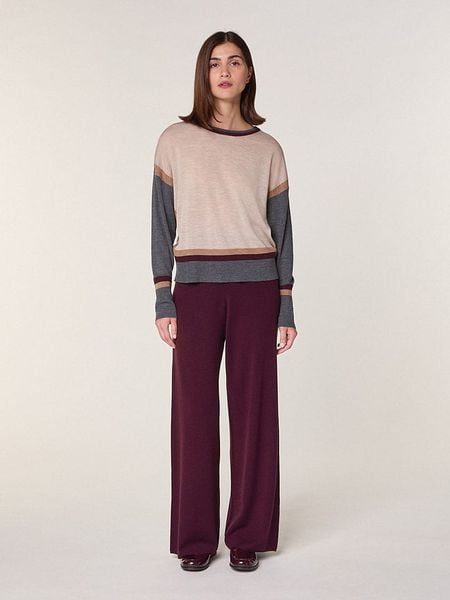 Rodier Wełniany sweter w kolorze beżowym rozmiar: L. Brązowe swetry klasyczne damskie Rodier, l, z wełny, bez kołnierzyka. Za 304.56 zł.