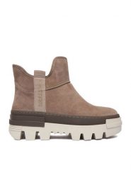 G-Star Raw Botki CEO-WI16-PATTRICK-02 Szary. Szare botki damskie G-Star Raw, ze skóry, retro, bez obcasa, na płaskiej podeszwie, bez zapięcia. Za 379.99 zł.