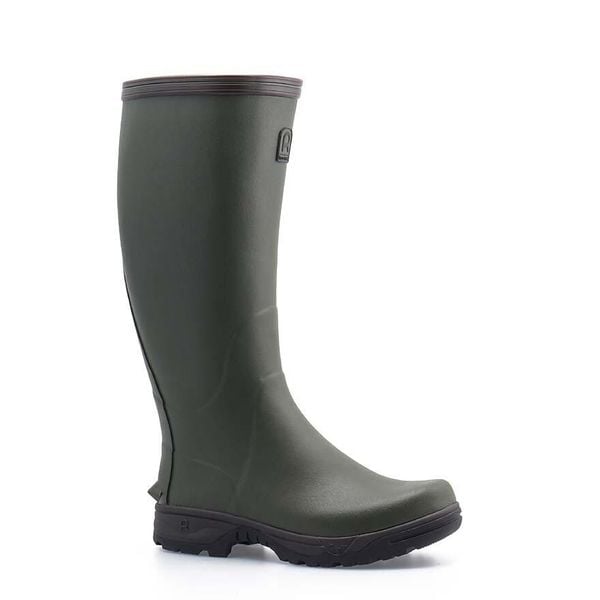 Buty przeciwdeszczowe Rouchette Veneur. Zielone buty trekkingowe męskie Rouchette, bez zapięcia, outdoorowe. Za 476.00 zł.