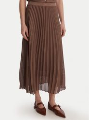 Marella Spódnica plisowana Gabbia 2613101085 Brązowy Regular Fit. Brązowe spódniczki damskie Marella, bez wzorów, z syntetyku, plisowane. Za 1,069.00 zł.