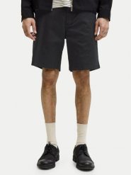 Jack & Jones Szorty materiałowe Ace Vance 12293005 Czarny Regular Fit. Czarne szorty męskie Jack & Jones, z bawełny, bez kołnierzyka. Za 169.99 zł.